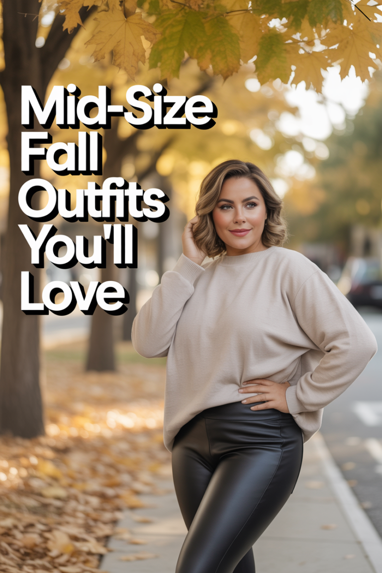 Mid Size Fall Outfits