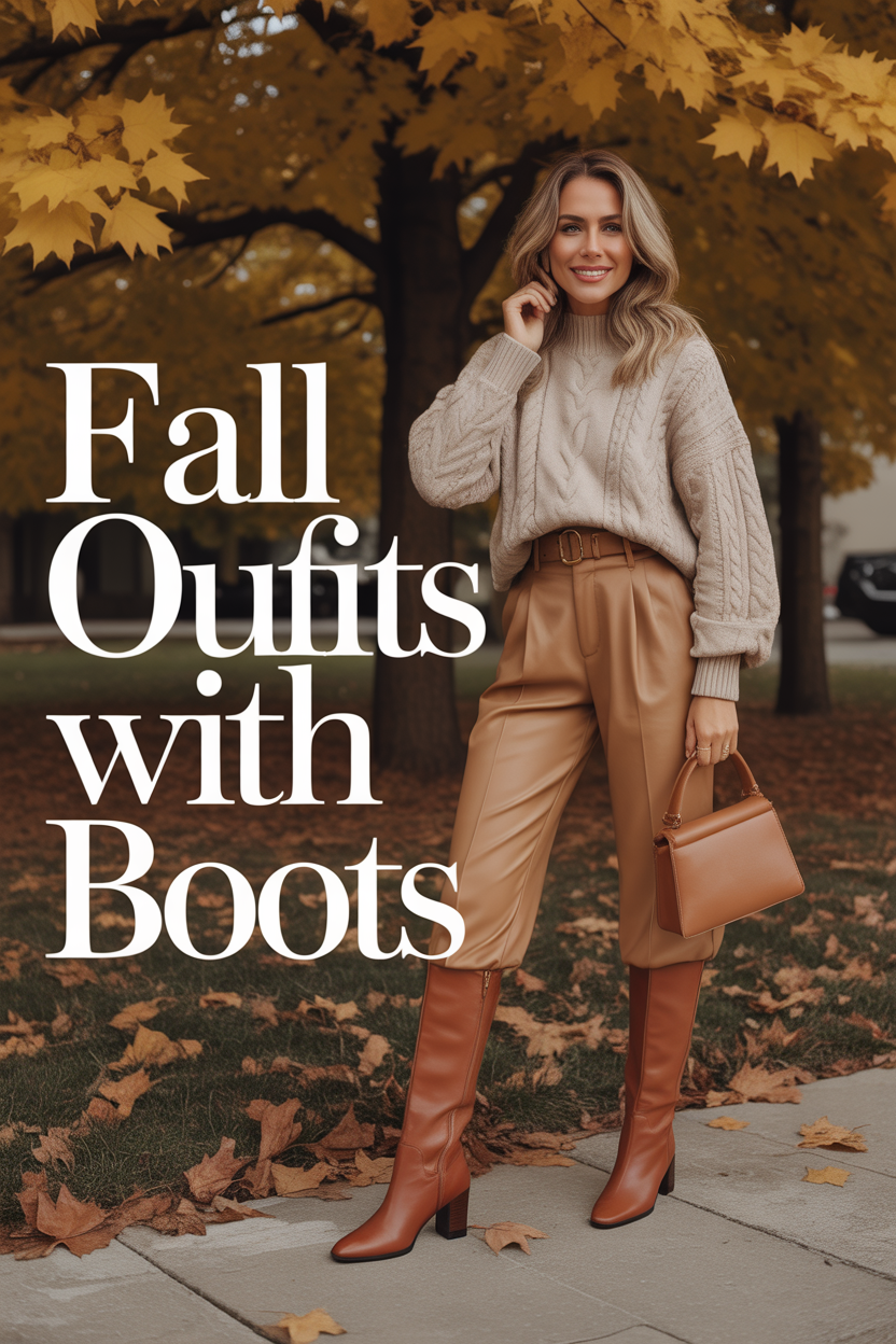 fall outfits with boots