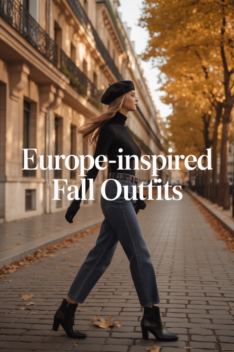 Europe Inspired Fall Outfits
