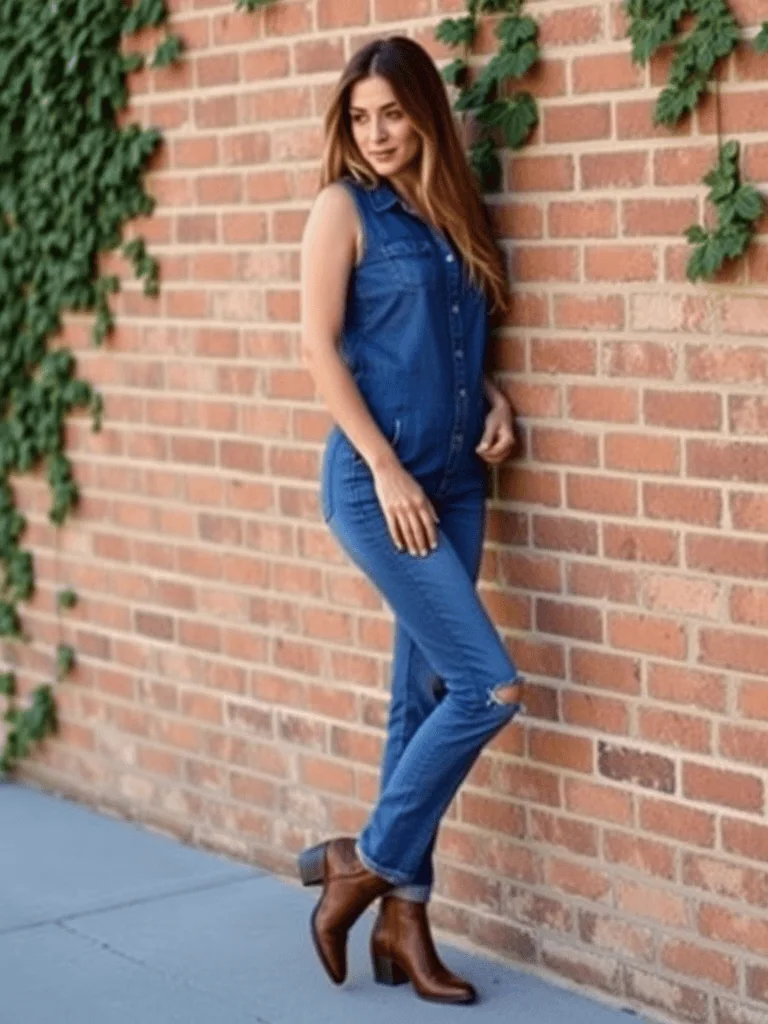 Jumpsuit and Ankle Boots