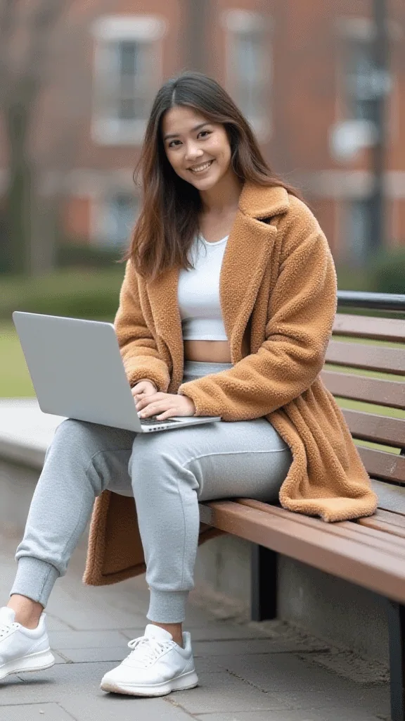 Teddy Coat and Joggers
