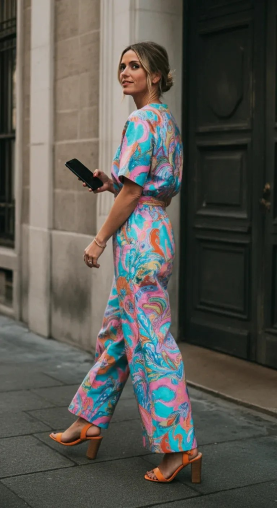 6. Bright and Bold Jumpsuit