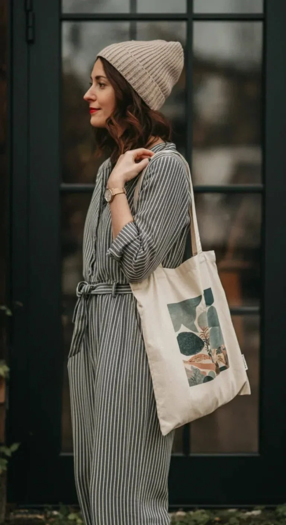 12. Striped Jumpsuit