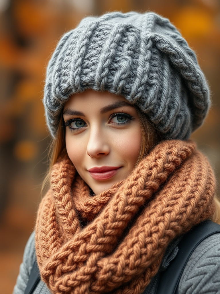 Slouchy Beanie and Chunky Scarf