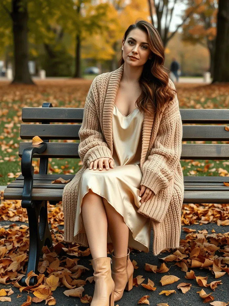  Cardigan and Slip Dress