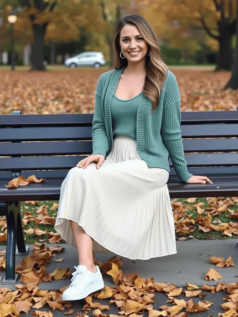 Sweater Set and Midi Skirt
