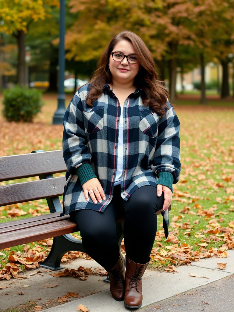 Flannel Shirt and Leggings