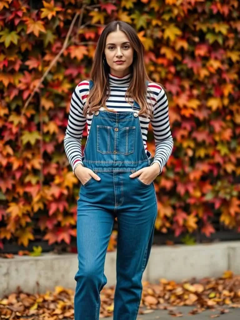 Turtleneck and Overalls