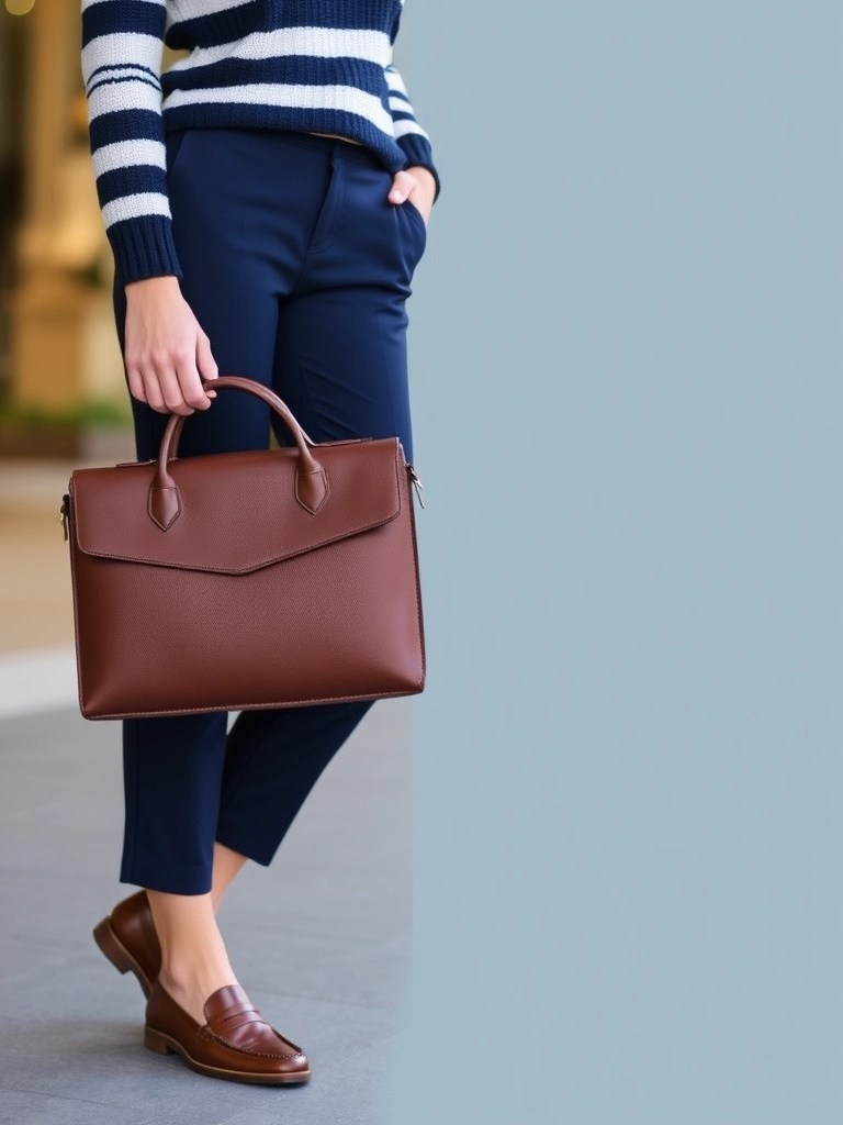 Cropped Trousers and Loafers