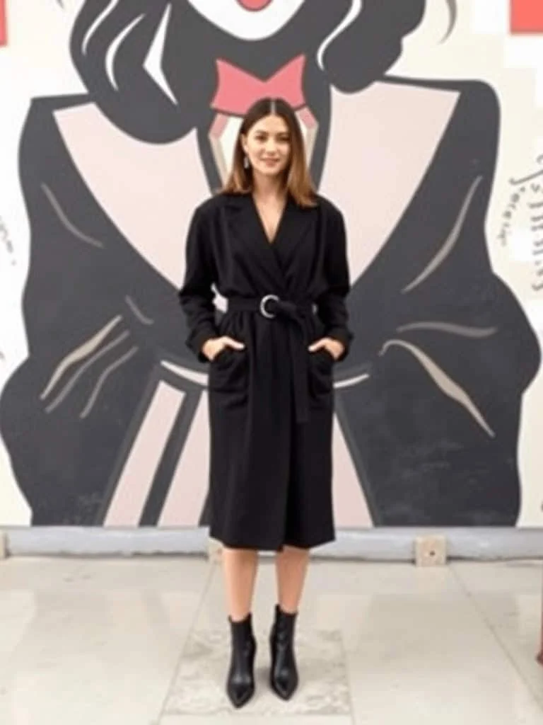 Blazer Dress and Ankle Boots