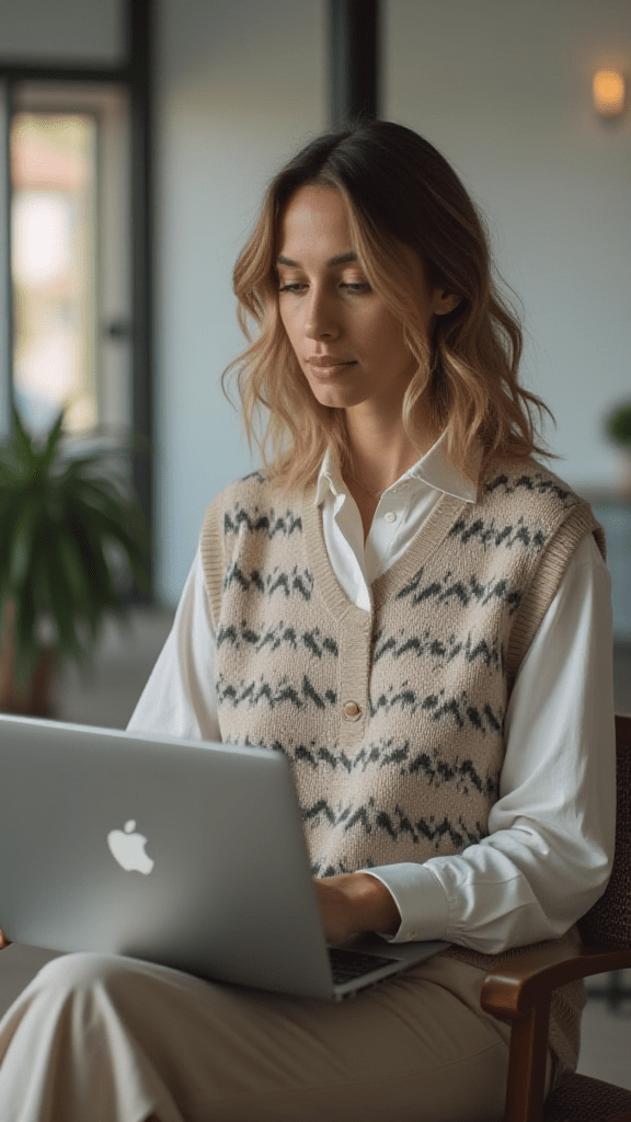 Sweater Vest Layering