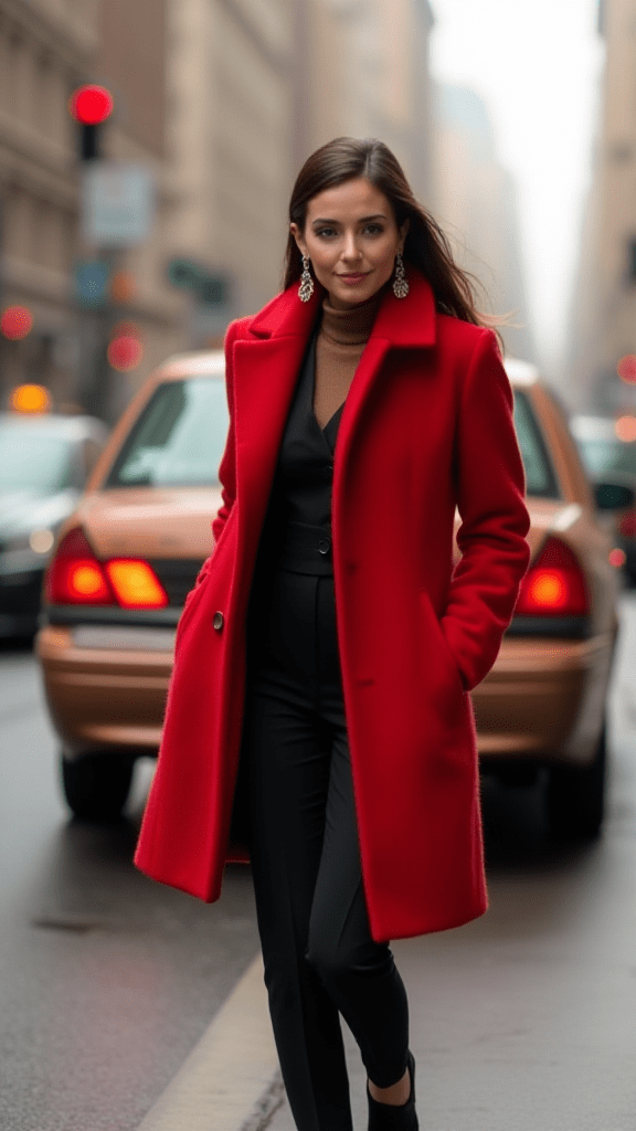 Sleek Jumpsuit and Statement Coat