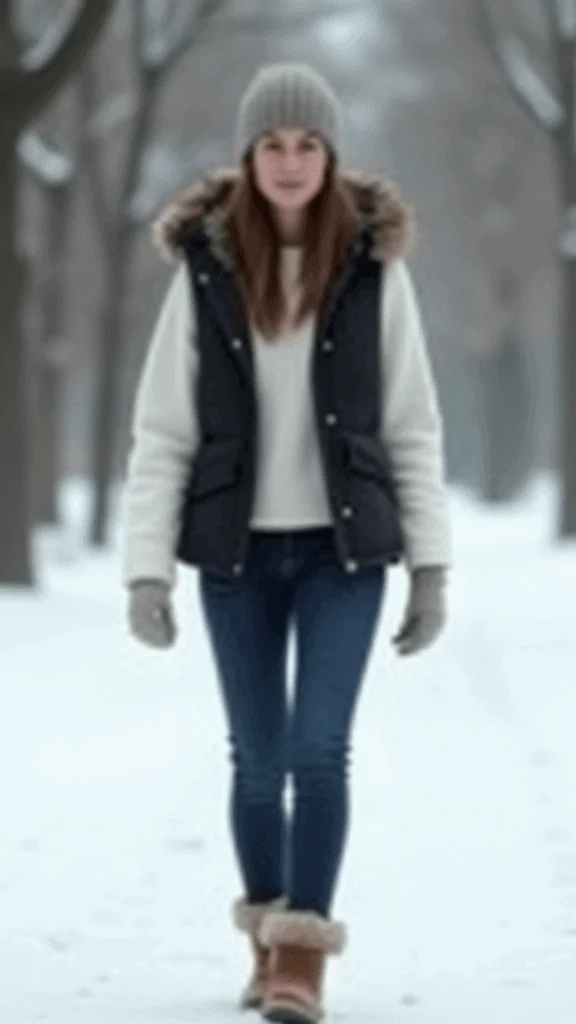 Puffer Vest and Skinny Jeans