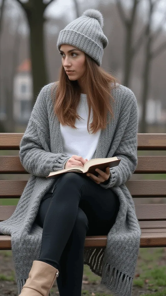 Oversized Cardigan and Skinny Jeans
