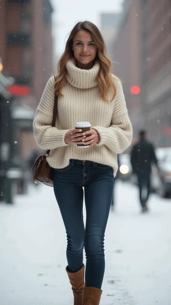 Cozy Chic for Coffee Runs