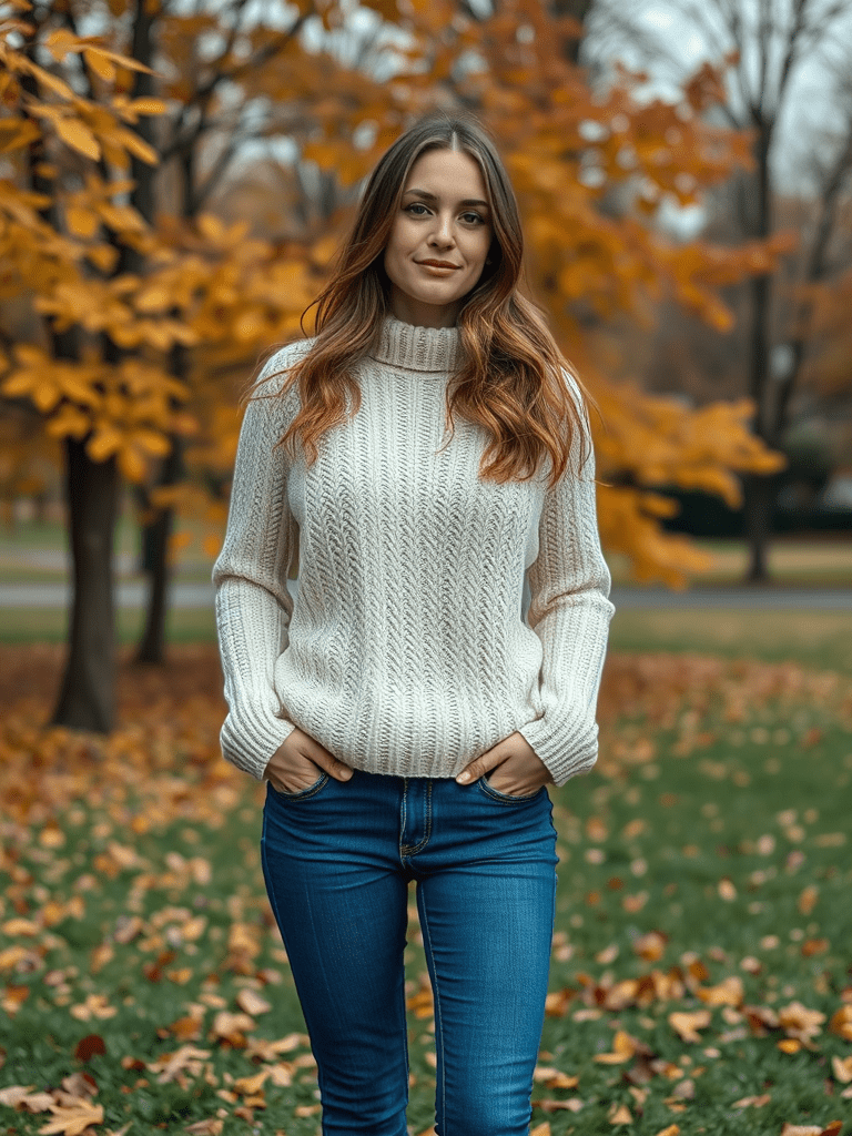 Classic Sweater and Jeans Combo