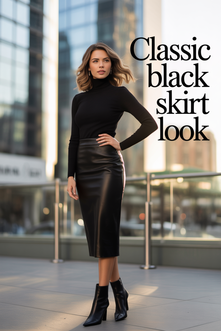 Classic Black Skirt Outfits
