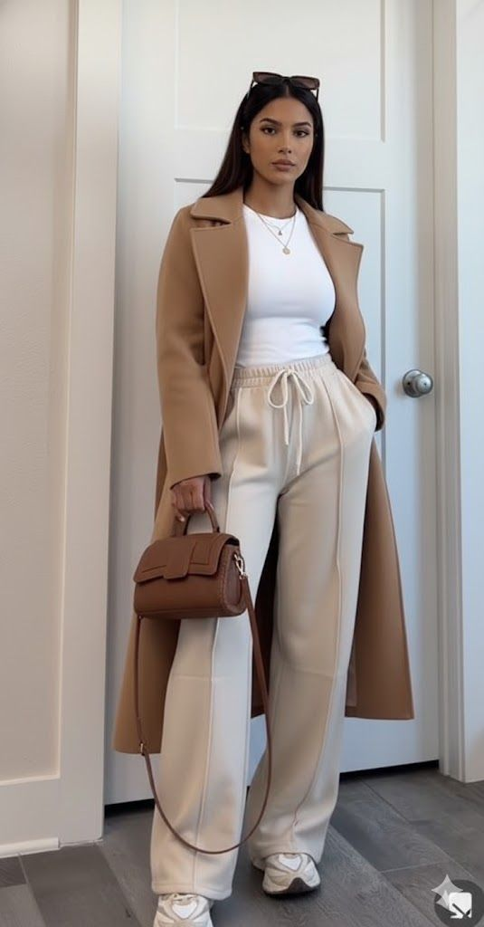 Blazer and Tailored Sweatpants Ensemble