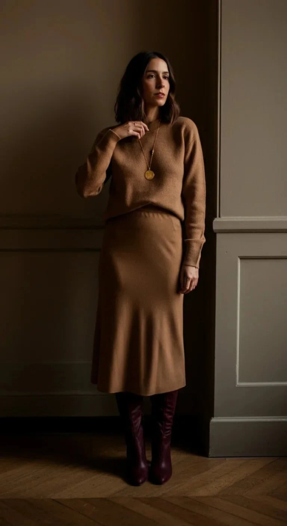 Knit Set with Statement Boots