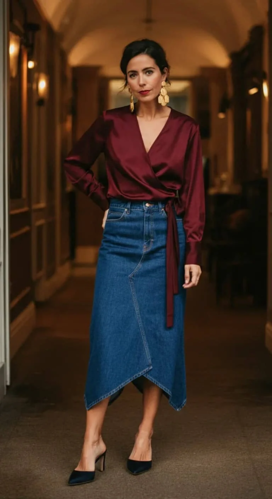 Wrap Top and Asymmetric Hem