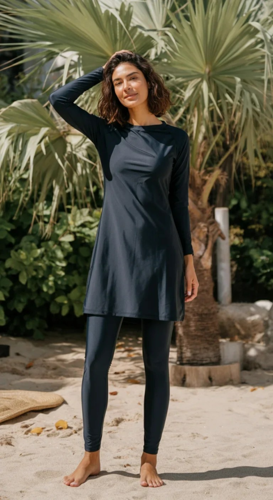 Swim Dress with Leggings