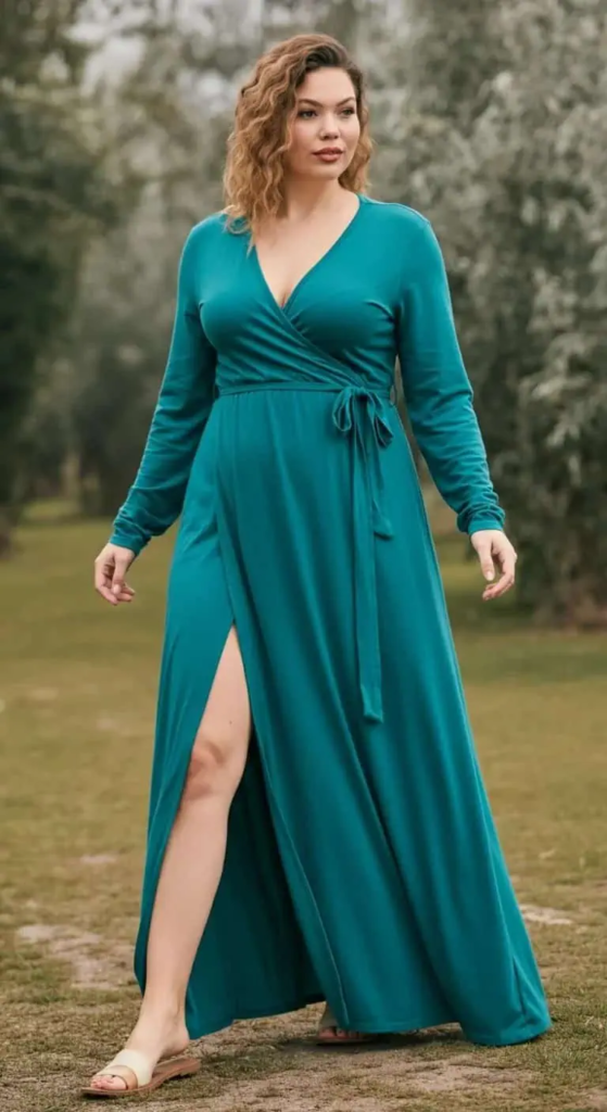 Wrap Maxi with Side Slit