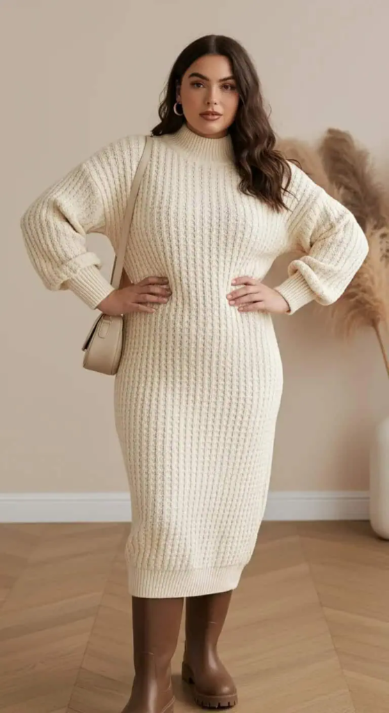 Textured Knit Dress