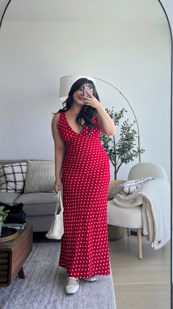 Polka Dot Wrap Dress Casual Elegance