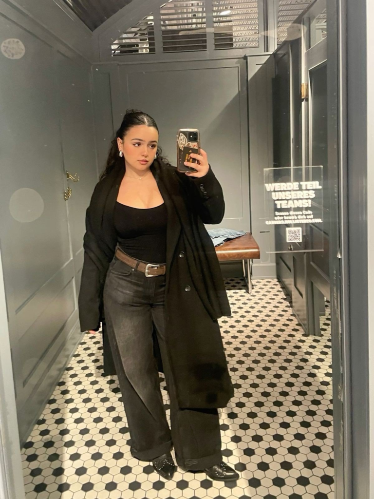 All-Black Blazer and Crop Top Combo