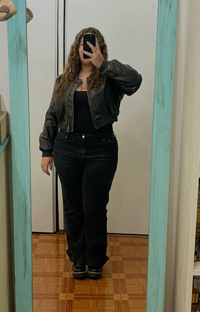 Cropped Black Leather Jacket Perfection