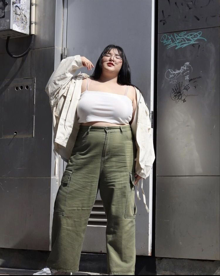 Cargo Pants with Oversized Shirt Jacket