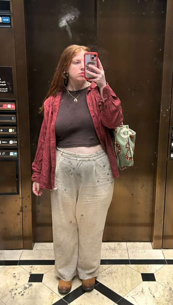 Oversized Shirt with Fitted Basics