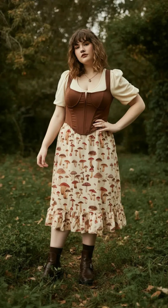 Mushroom Fairy Cottagecore Ensemble