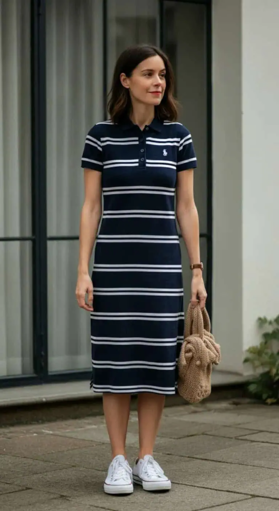 Striped Polo Dress