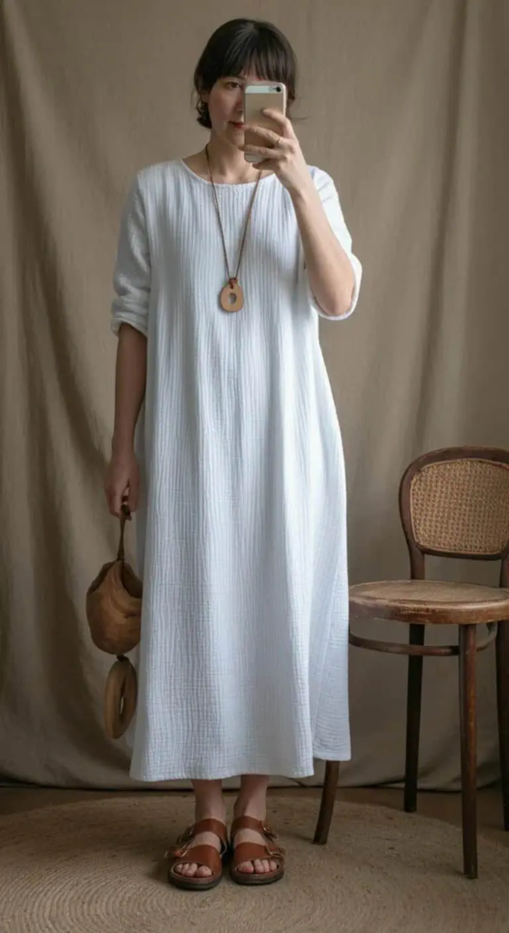 Cotton Gauze Dress