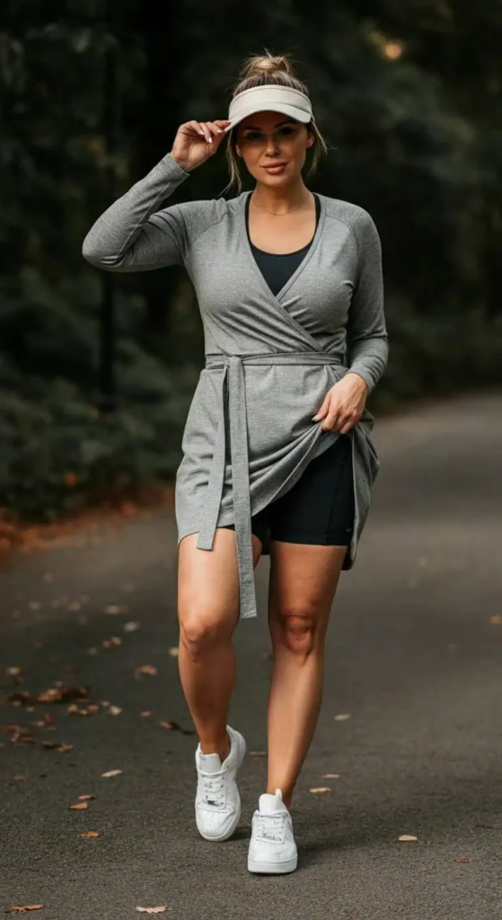 Wrap-Front Sports Dress