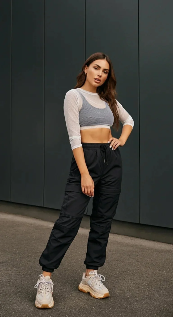 Convertible Track Pants and Bralette