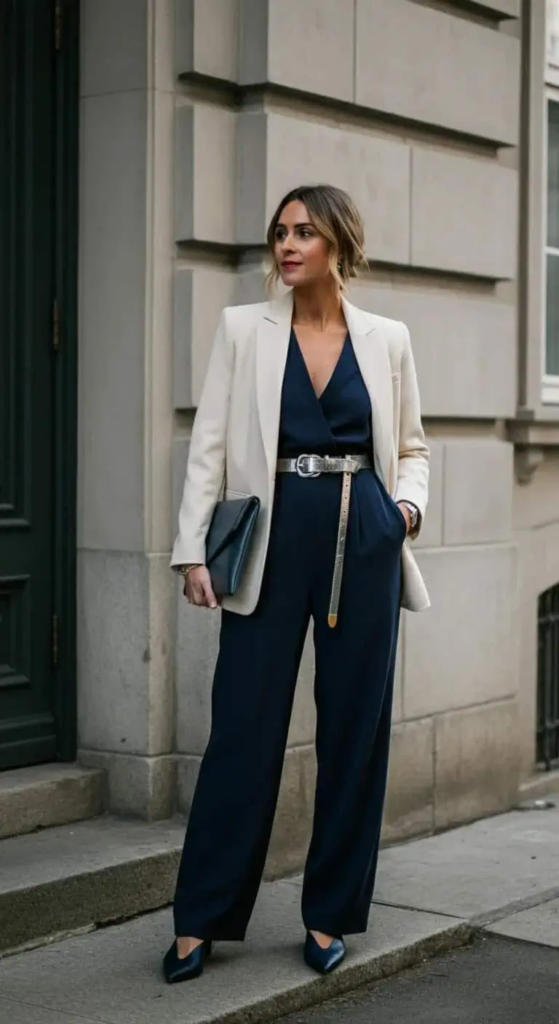 Tailored Jumpsuit with Blazer
