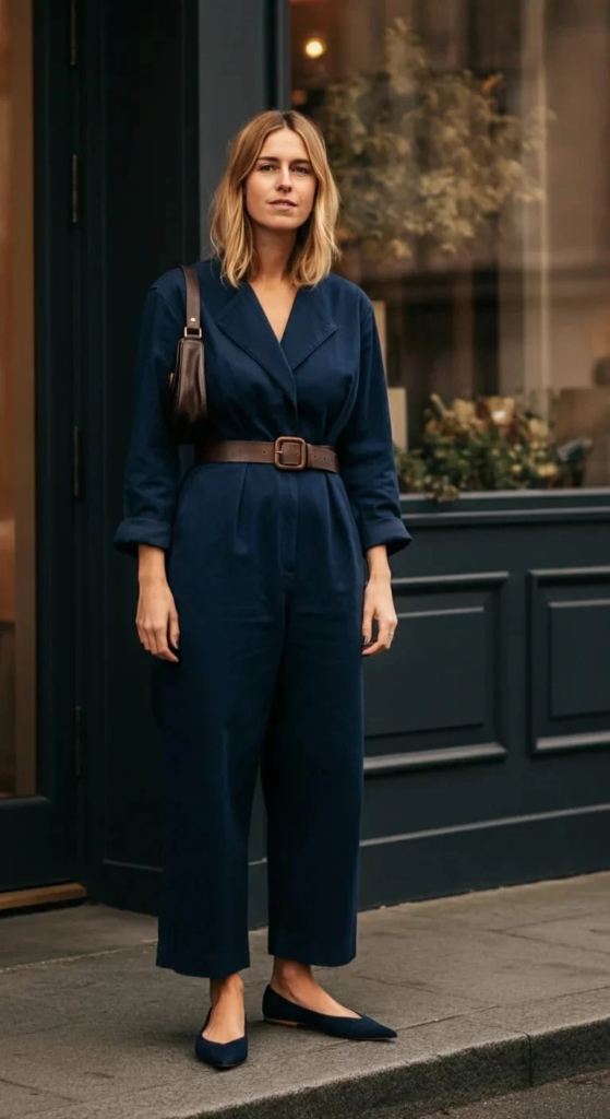 Tailored Jumpsuit with Statement Belt