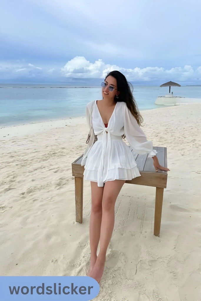 White Tie-Front Cover-Up Dress