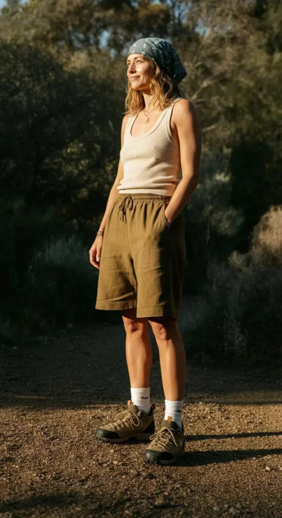 Hemp Shorts and Merino Wool Tank