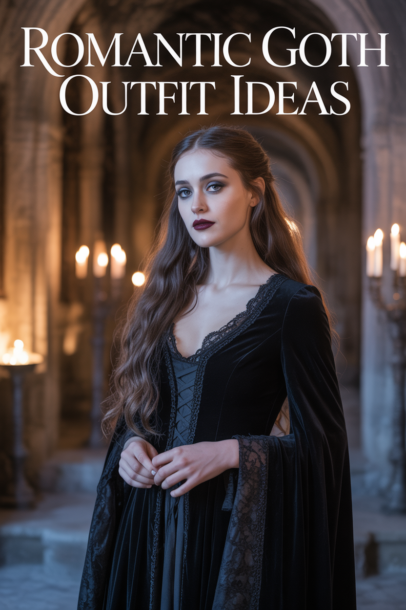 Romantic Goth Outfit Ideas