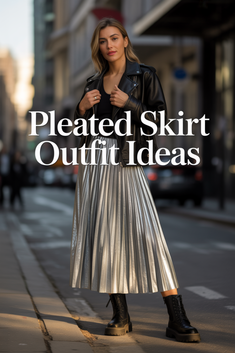 Pleated Skirt Outfit Ideas