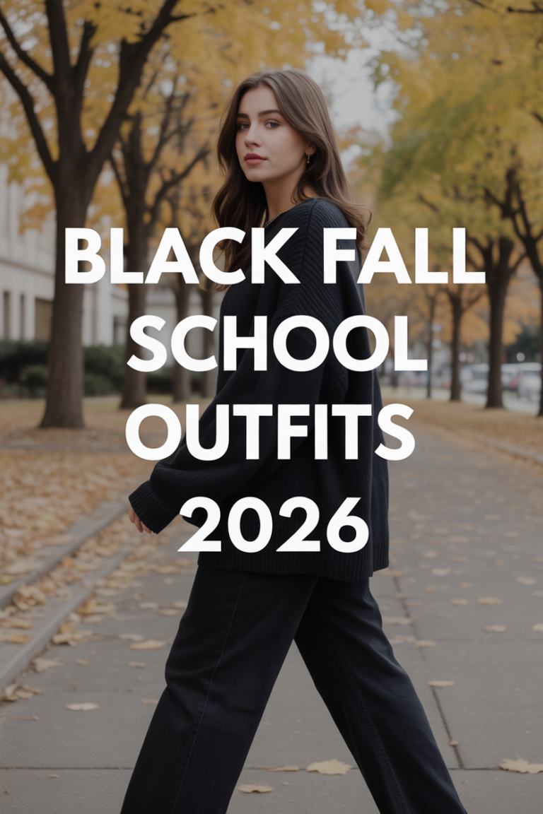 Black Fall School Outfits 2026