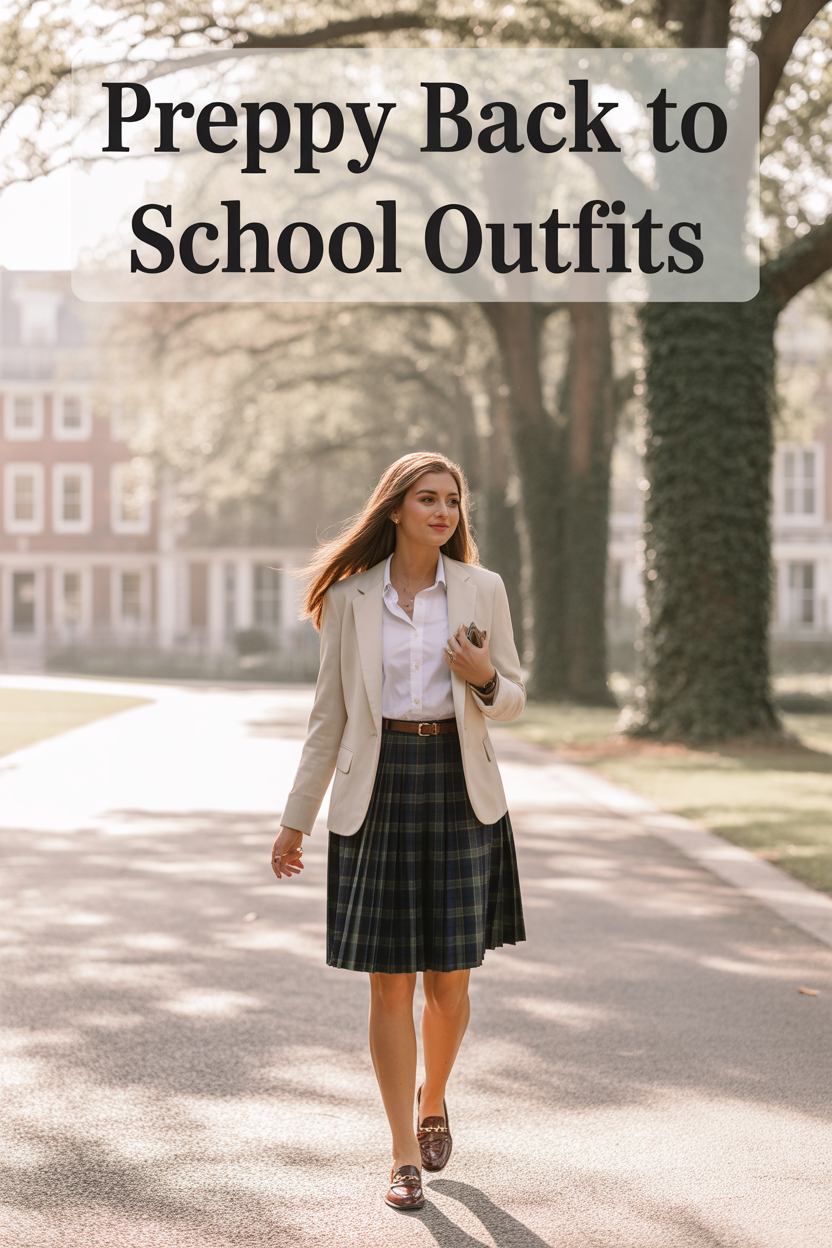 Preppy Back-to-School Outfits
