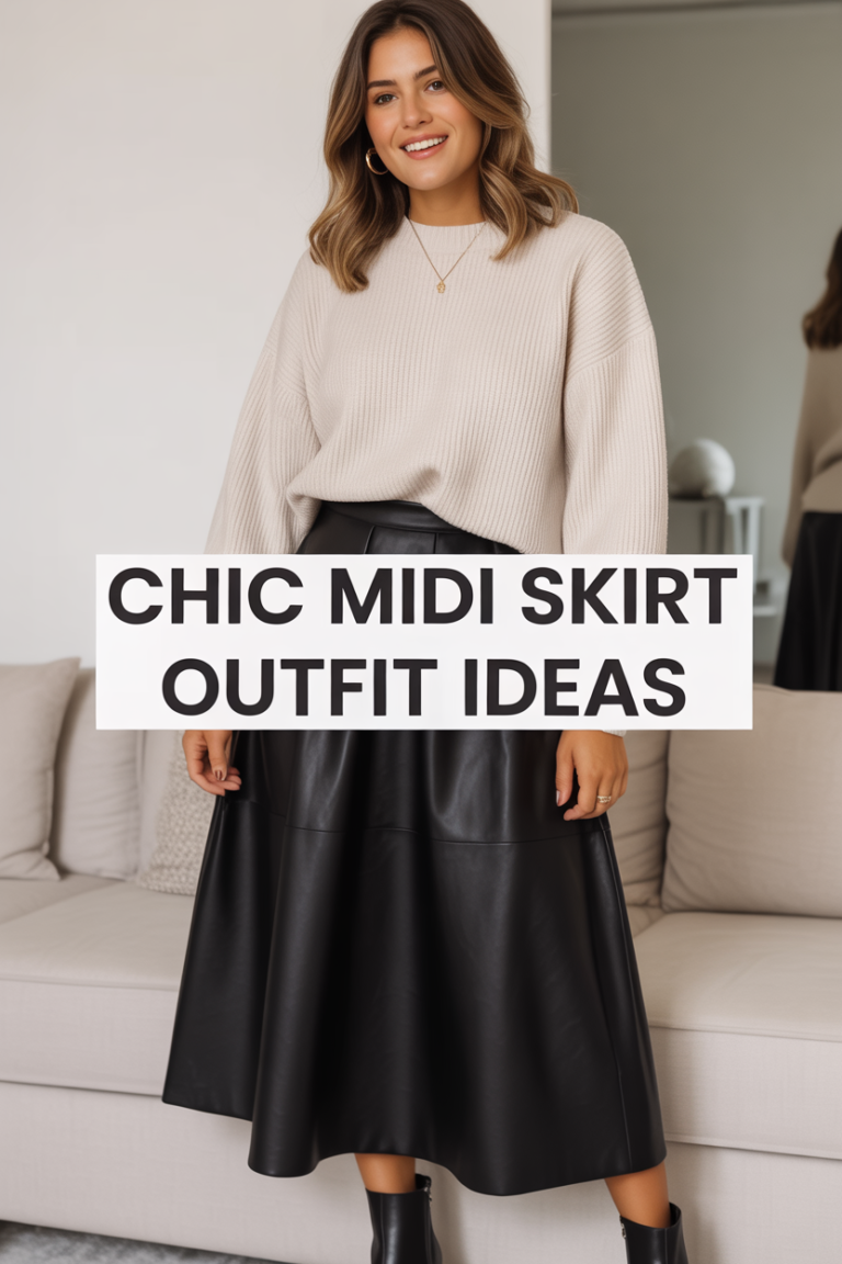 Chic Midi Skirt Outfit Ideas