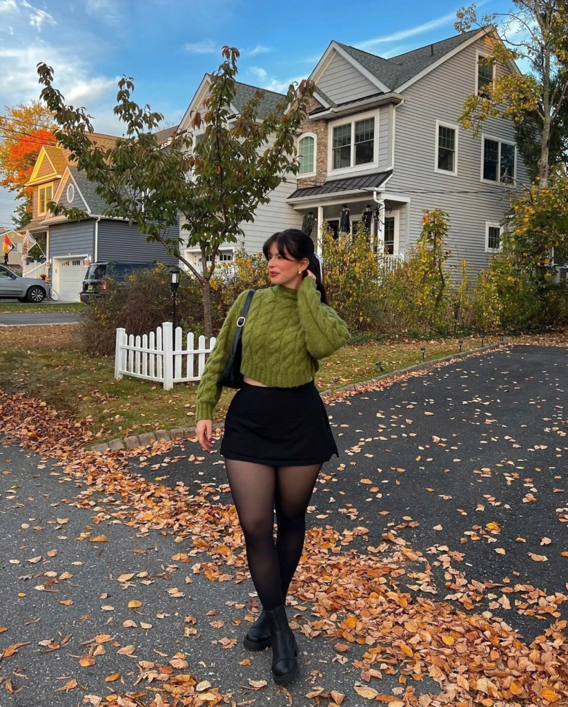 Lime Green Cropped Puffer Jacket