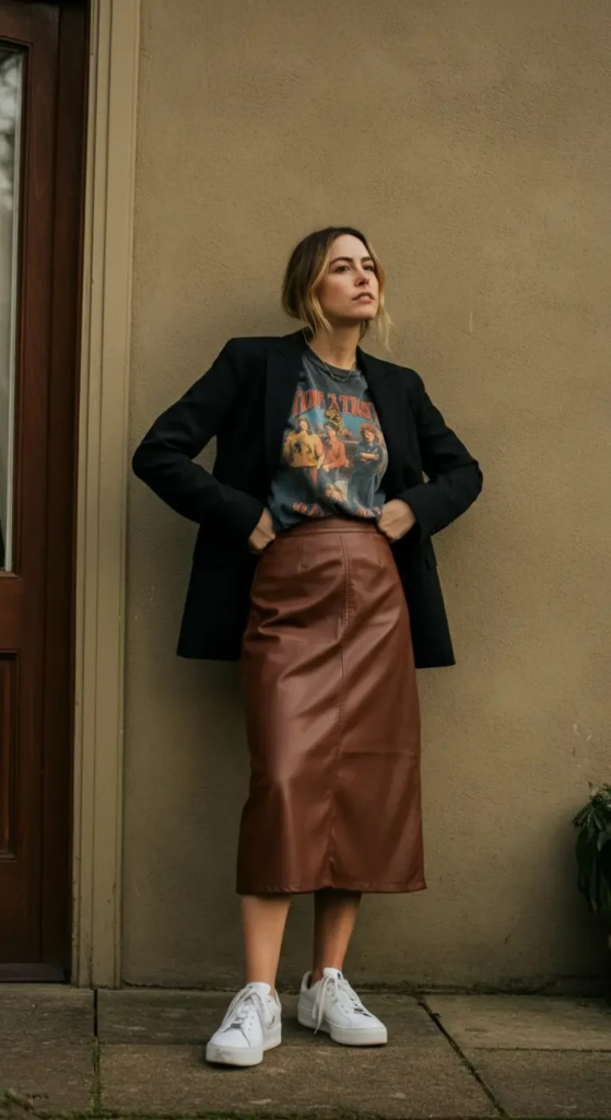 Graphic Tee and Blazer Mix