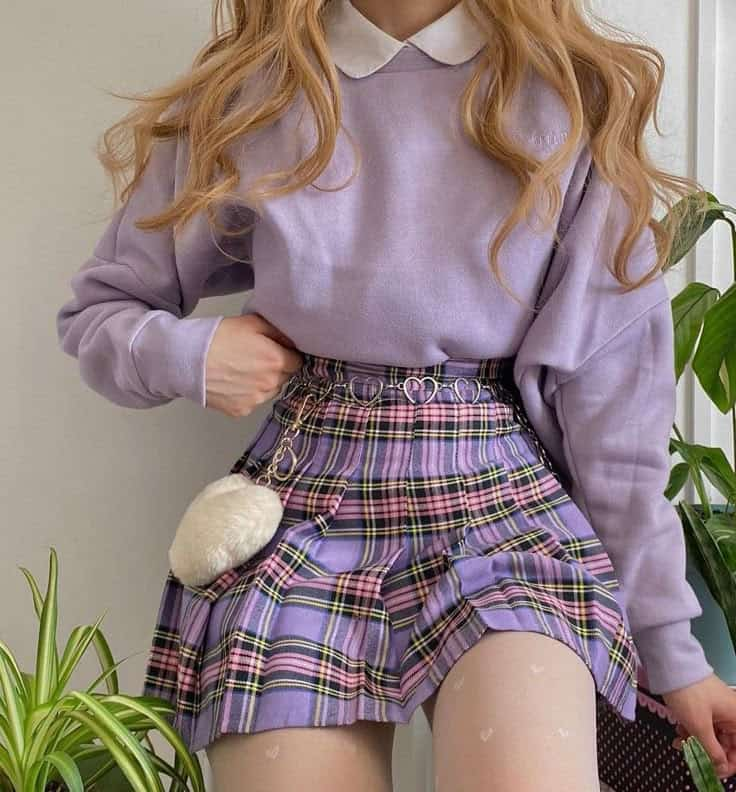 Lavender Layers and Plaid Perfection
