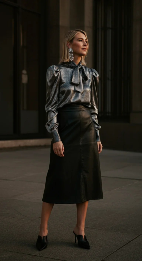 Metallic Top Statement